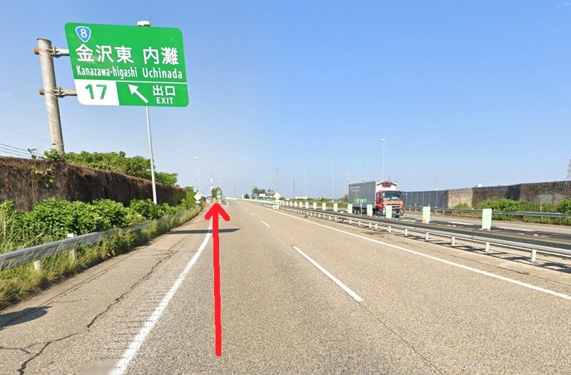 トクラス ショールーム金沢までの車の経路