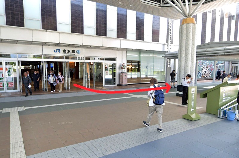 トクラス ショールーム金沢までの徒歩経路