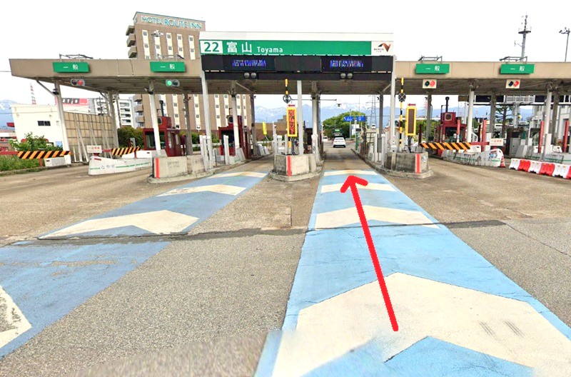 トクラス ショールーム富山までの車の経路