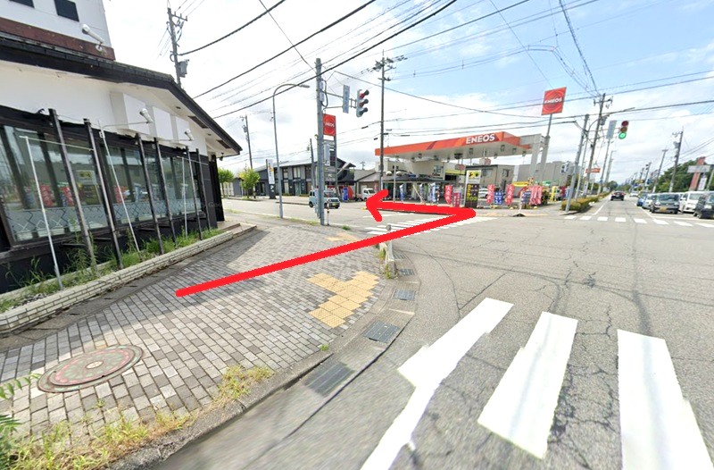 トクラス ショールーム富山までの徒歩経路