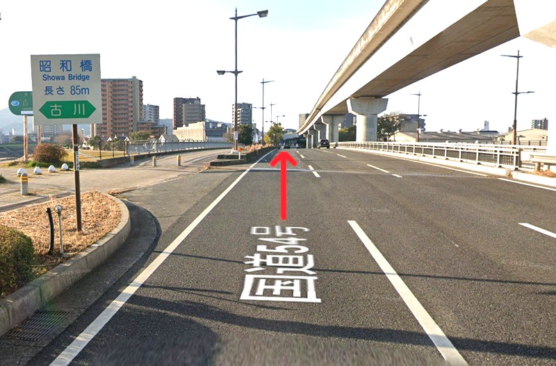 トクラス ショールーム広島までの車の経路