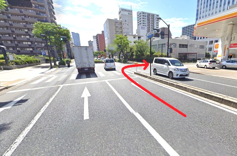 トクラス ショールーム広島までの車の経路