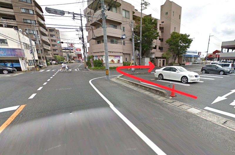 トクラス ショールーム岡山までの徒歩経路