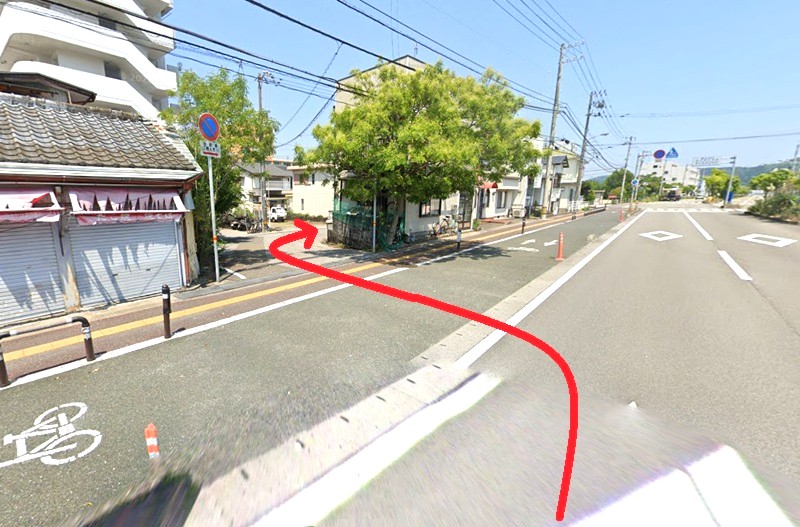 トクラス ショールーム高知（提携店）ホームプラザまでの車の経路