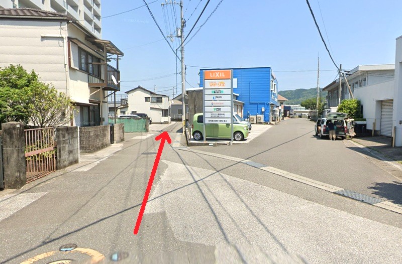 トクラス ショールーム高知（提携店）までの徒歩経路